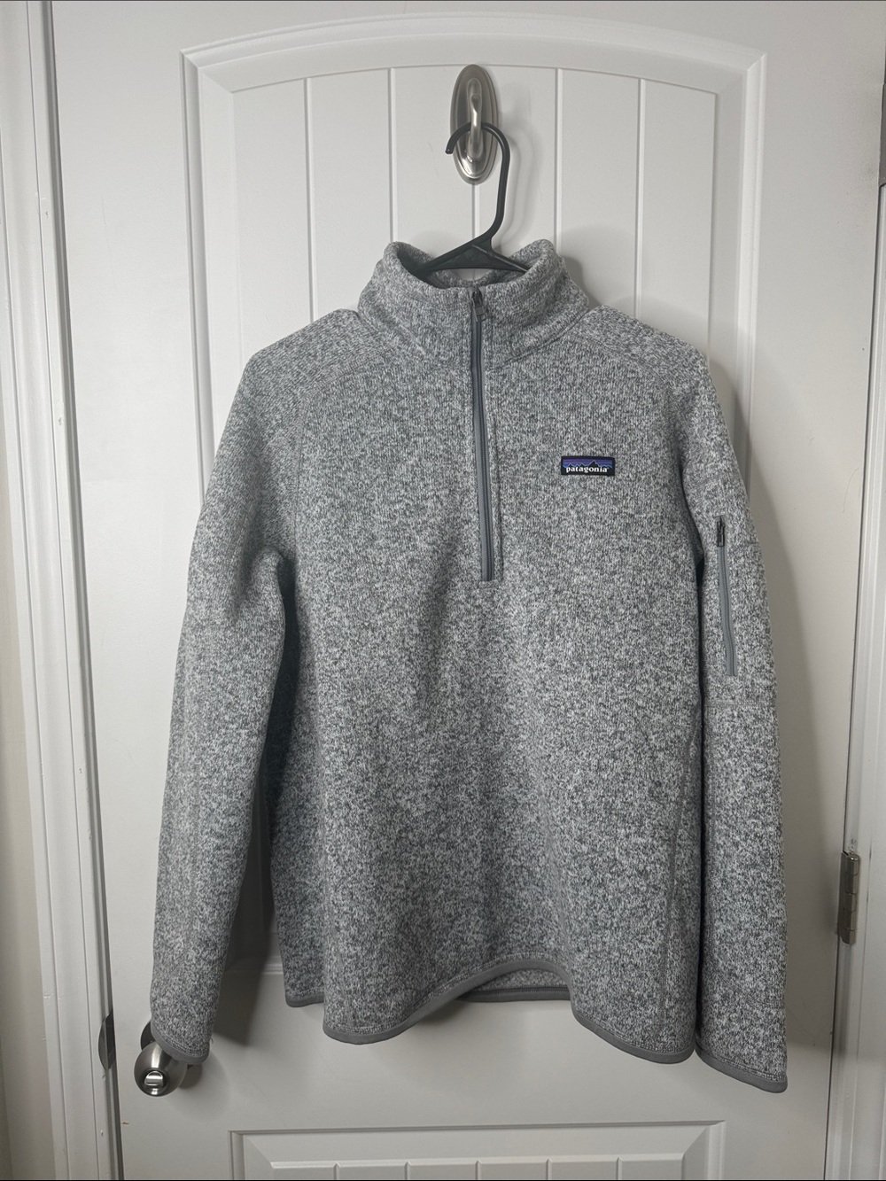 Patagonia Heather Gray 1/4 Zip Pullover Fleece